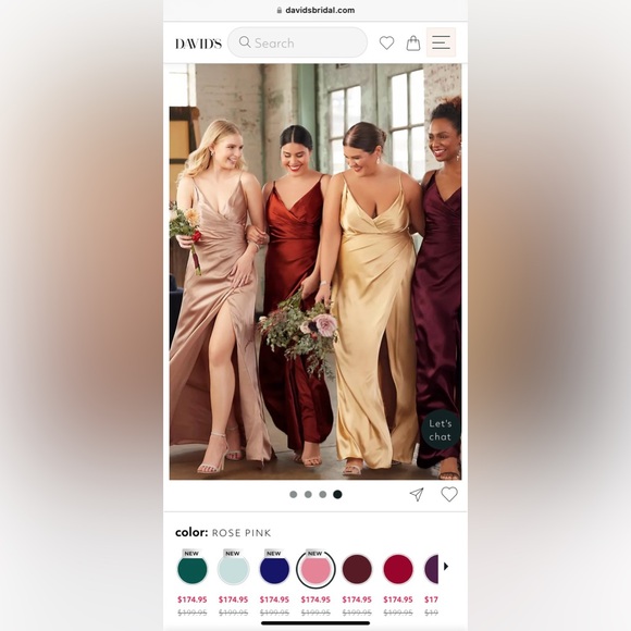 David’s Bridal Galina Signature Bridesmaid dress Size 6 - Picture 5 of 13